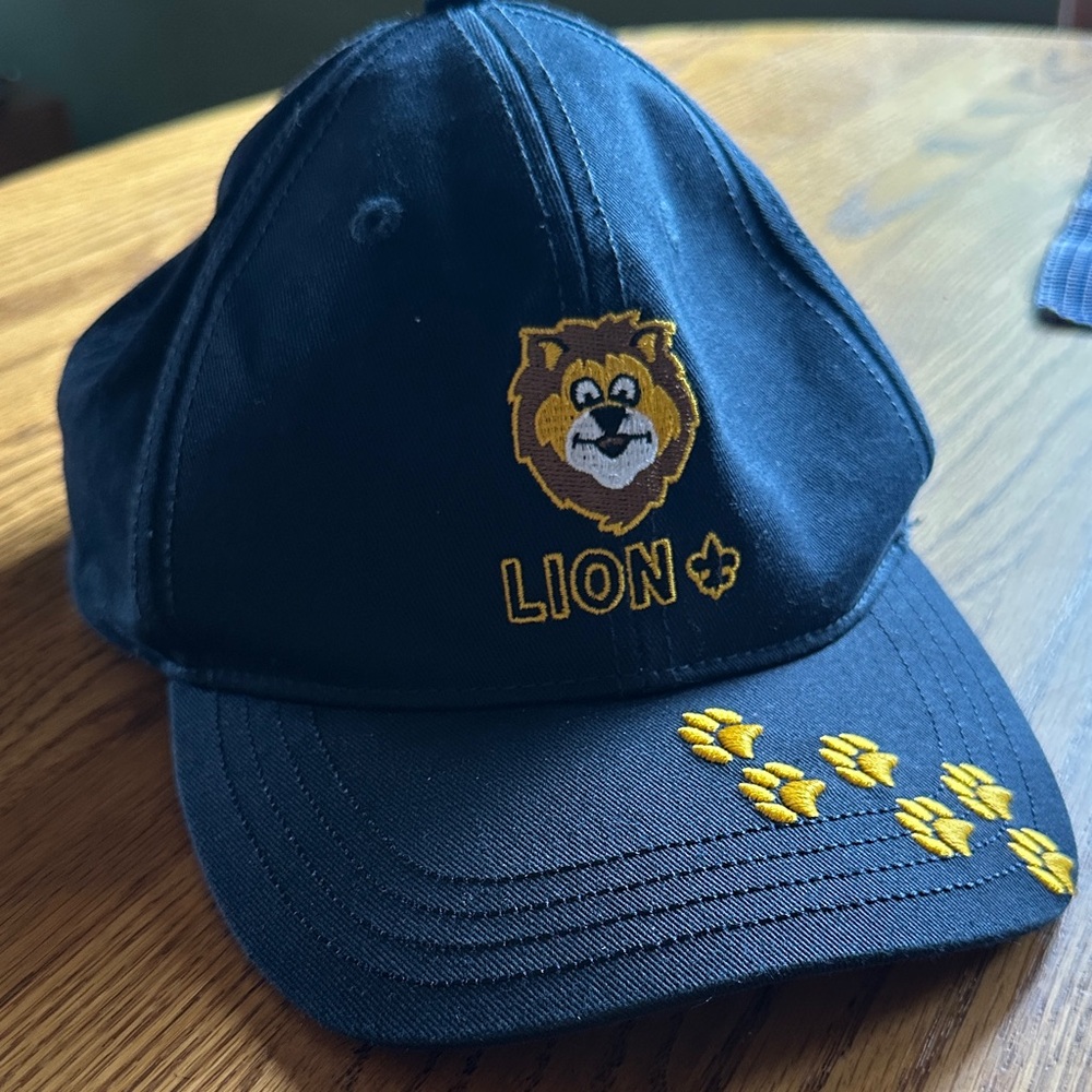 Black Lion Embroidered Cap cub scouts